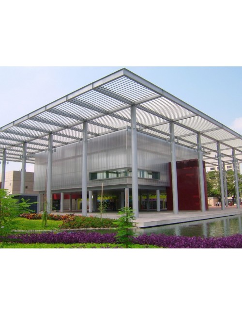 Lastra Policarbonato Alveolare / Liscio Trasparente / sp10mm / 2100x6000