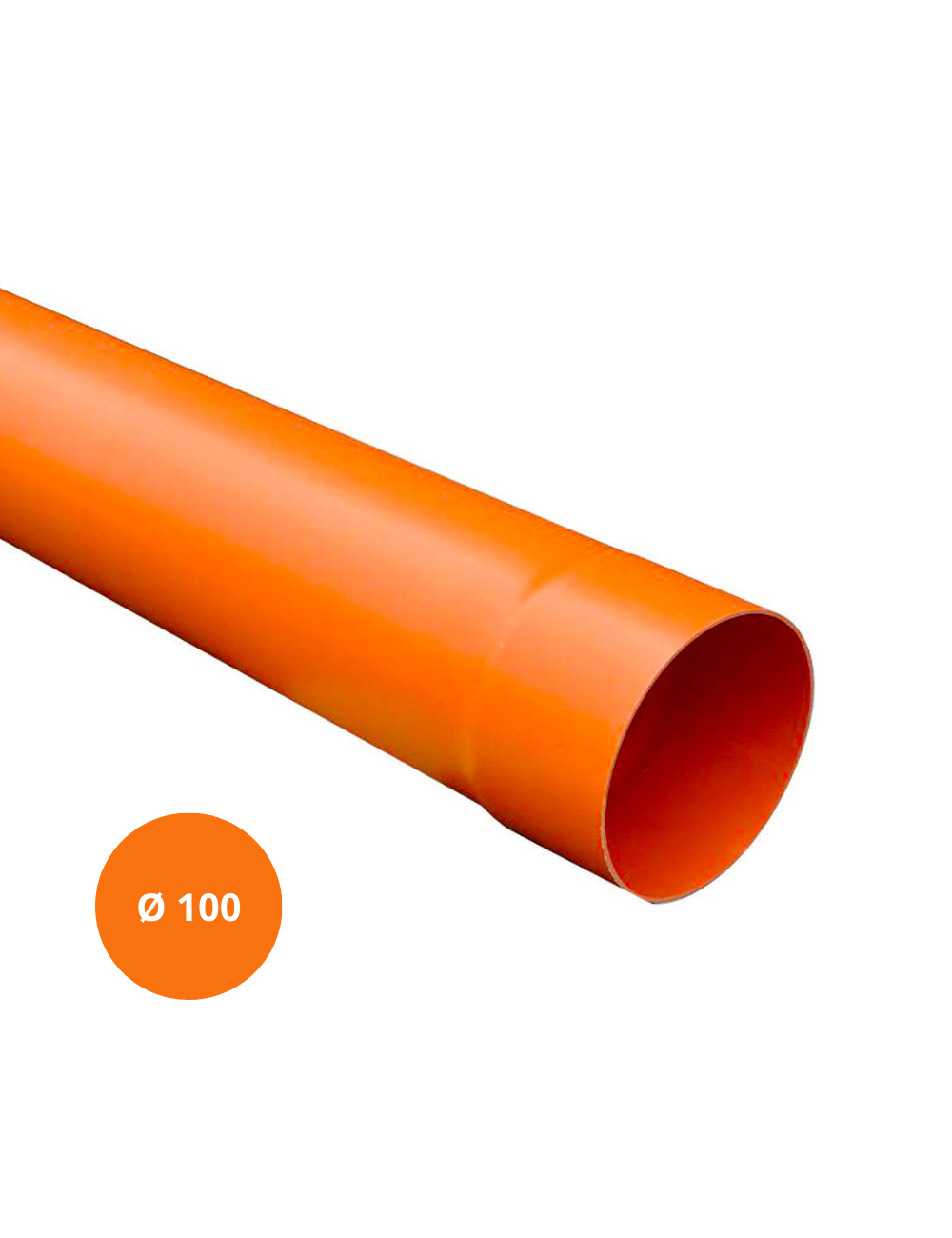 Tubo PVC / 100x3 Mtl / Rosso