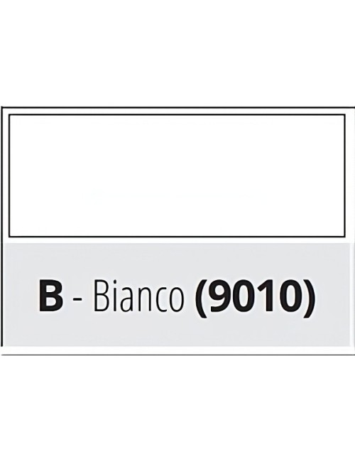 Proterrace DOUBLE DRIP / Profilo gocciolatoio / Alluminio Bianco / 2,7 ml / SP 10 mm