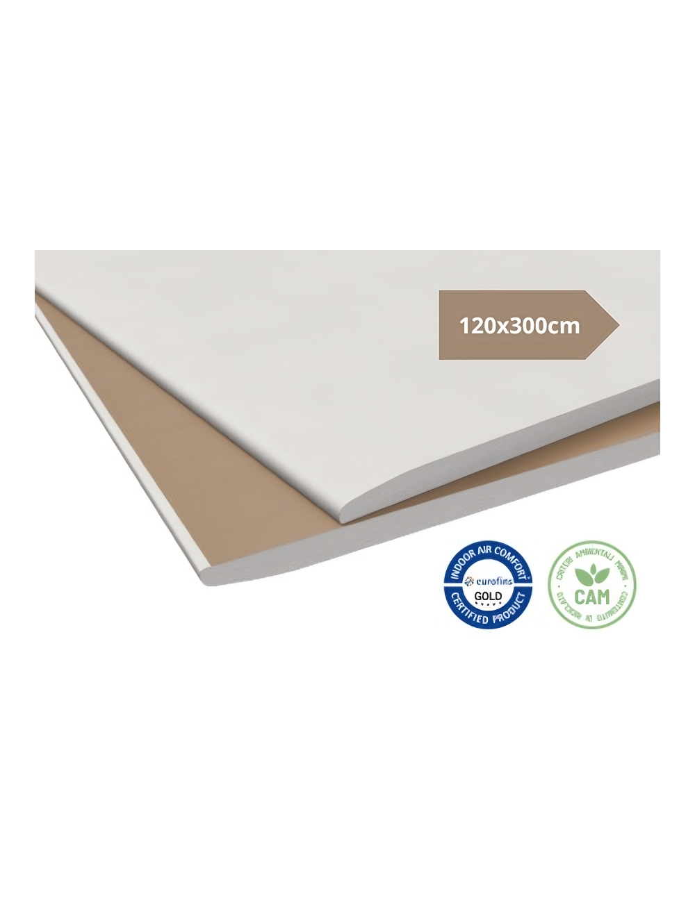 Cartongesso Knauf GKB (a) / SP 12,5 / 1200x3000 (da 3 metri)