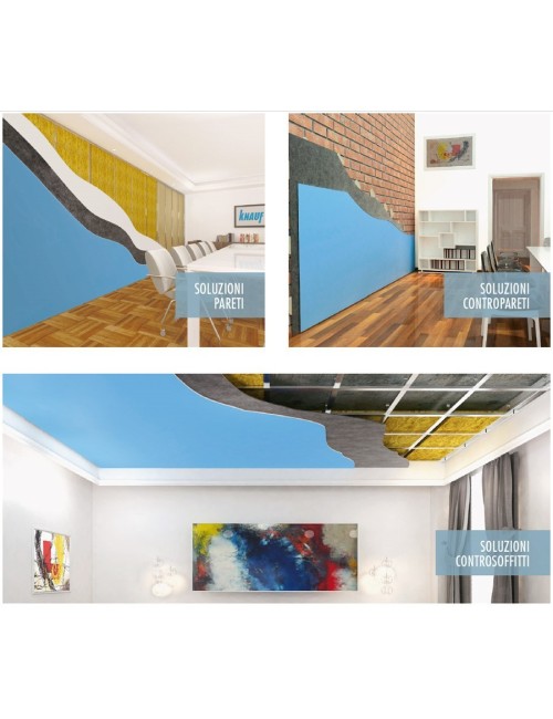 Cartongesso Knauf Diamant Phono / 12,5+40 / 1200x3000 / c/fibra