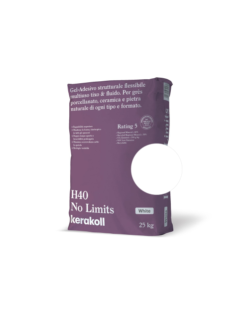 H40 No Limits Kerakoll / 25 kg / Bianco