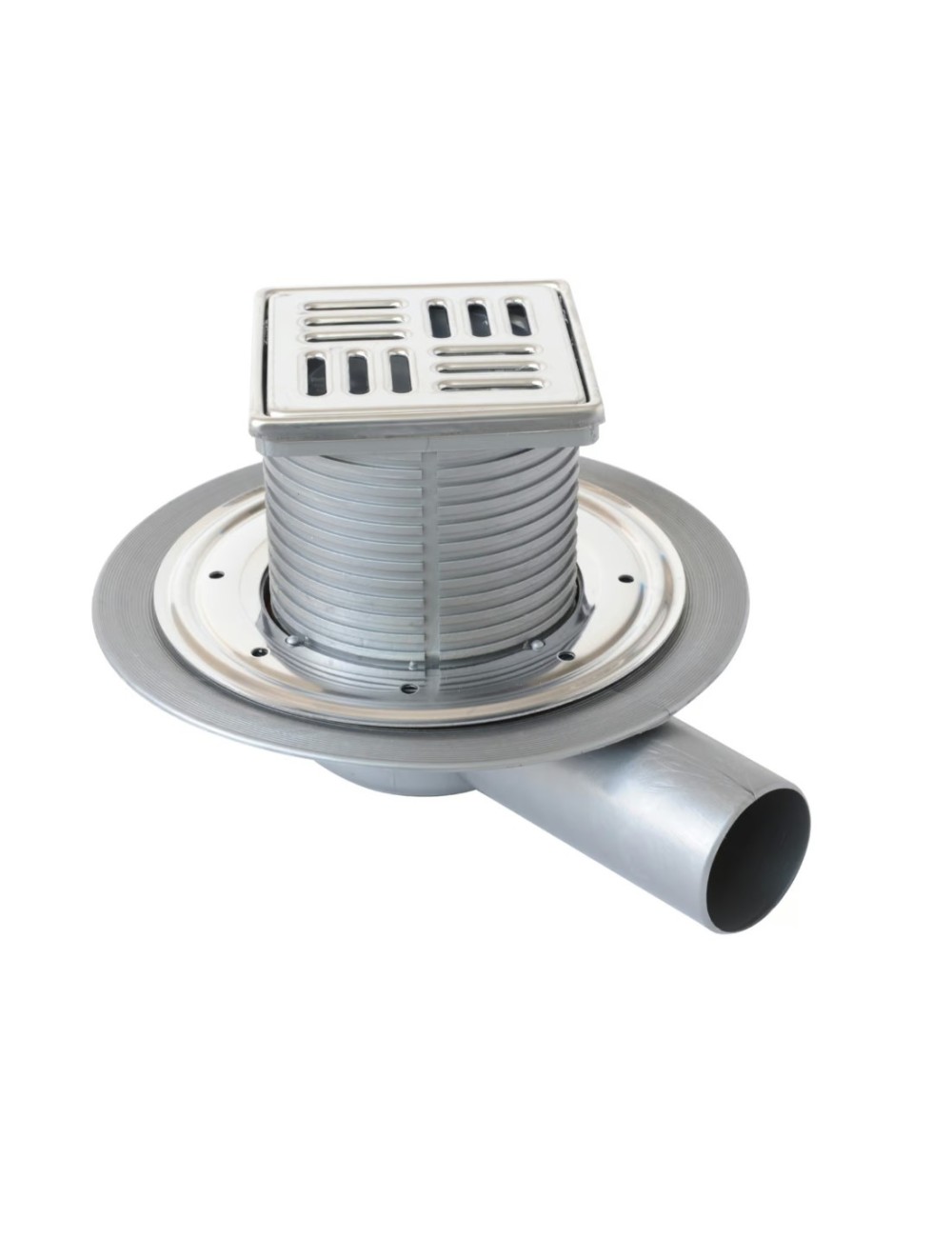 Chiusino Sifonato PP 100x100 / con Griglia Inox Chiusino Sifonato PP 100x100 / con Griglia Inox