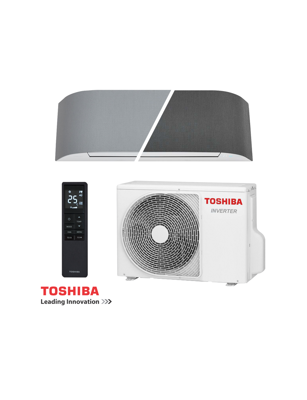 Condizionatore toshiba 10000 btu haori 2.5/3.2kw ui/ue
