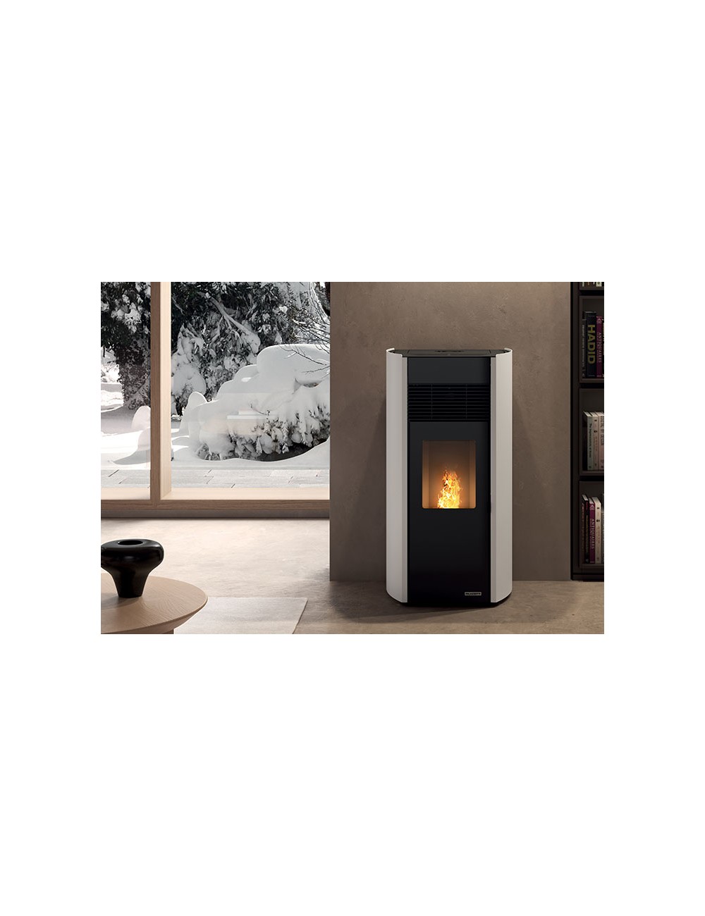 Stufa a pellet ecofire milu' 8 bianca palazzetti