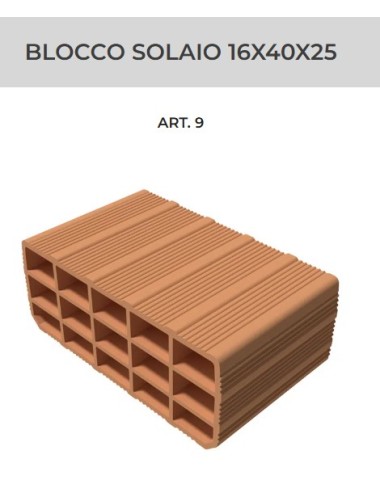 Blocchi solaio h16 senza incastro T2d toppetti