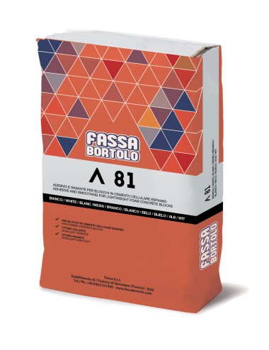 A81 Fassa collante rasante da 25 kg per Ytong e gasbeton