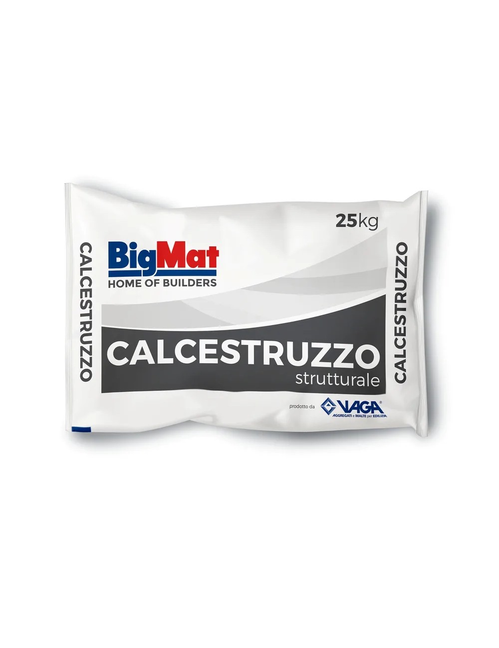 Calcestruzzo strutturale fibrato predosato bigmat rck30 sacchi da 25 kg.