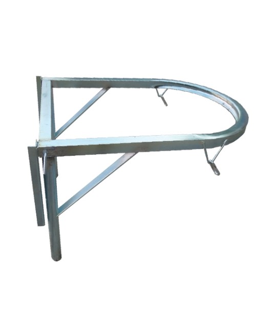 Supporto per tramoggia scivolo detriti in acciaio zincato