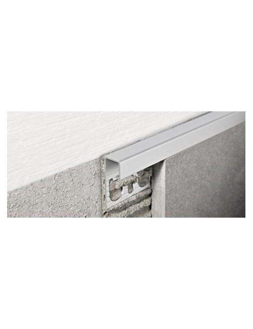 Jolly quadro h.10 alluminio brillantato lucido argento l.2,7 PROJOLLY PJQSBC10