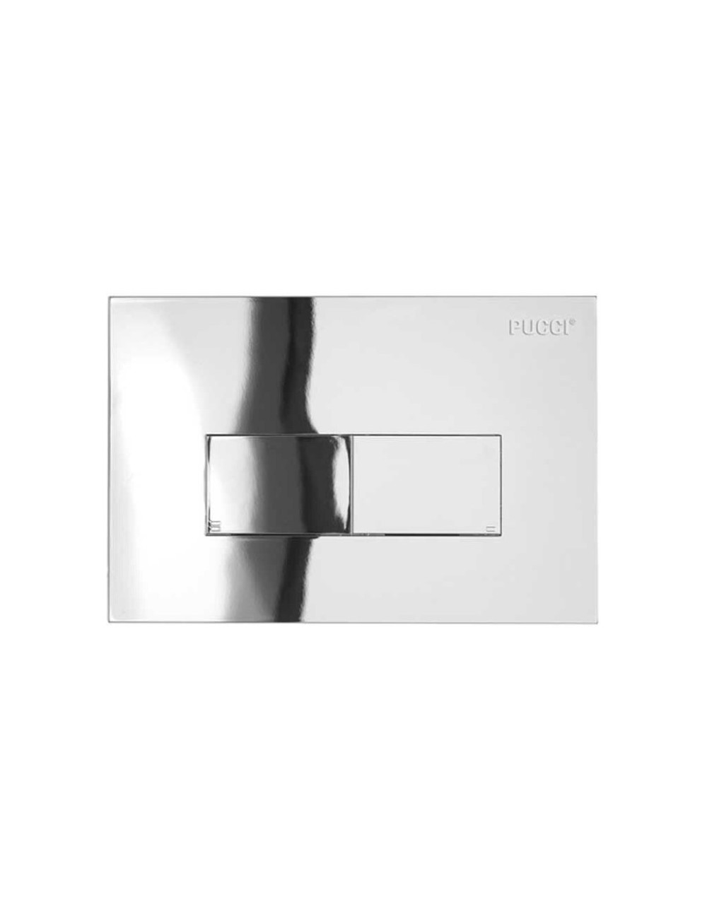 Placca per cassetta incasso ECOPUCCI /  cromo lucido / spessore 4 .7 mm