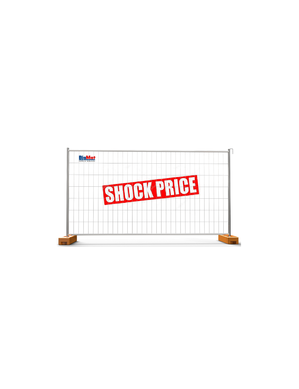 Recinzione mobile da cantiere 3500x2000 BIGMAT senza basamenti