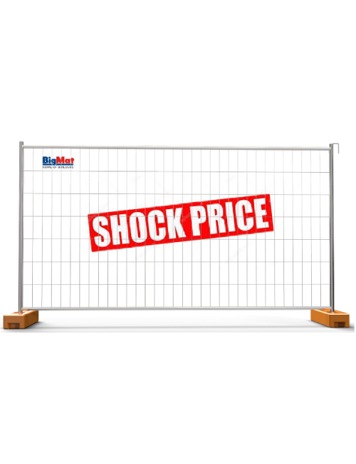 Recinzione mobile da cantiere 3500x2000 BIGMAT senza basamenti