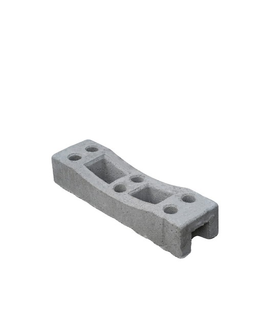 Basamento plinto base per recinzione mobile da cantiere in calcestruzzo