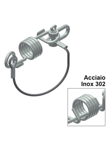 Dissipatore di energia per linea vita con indicatore di tensione