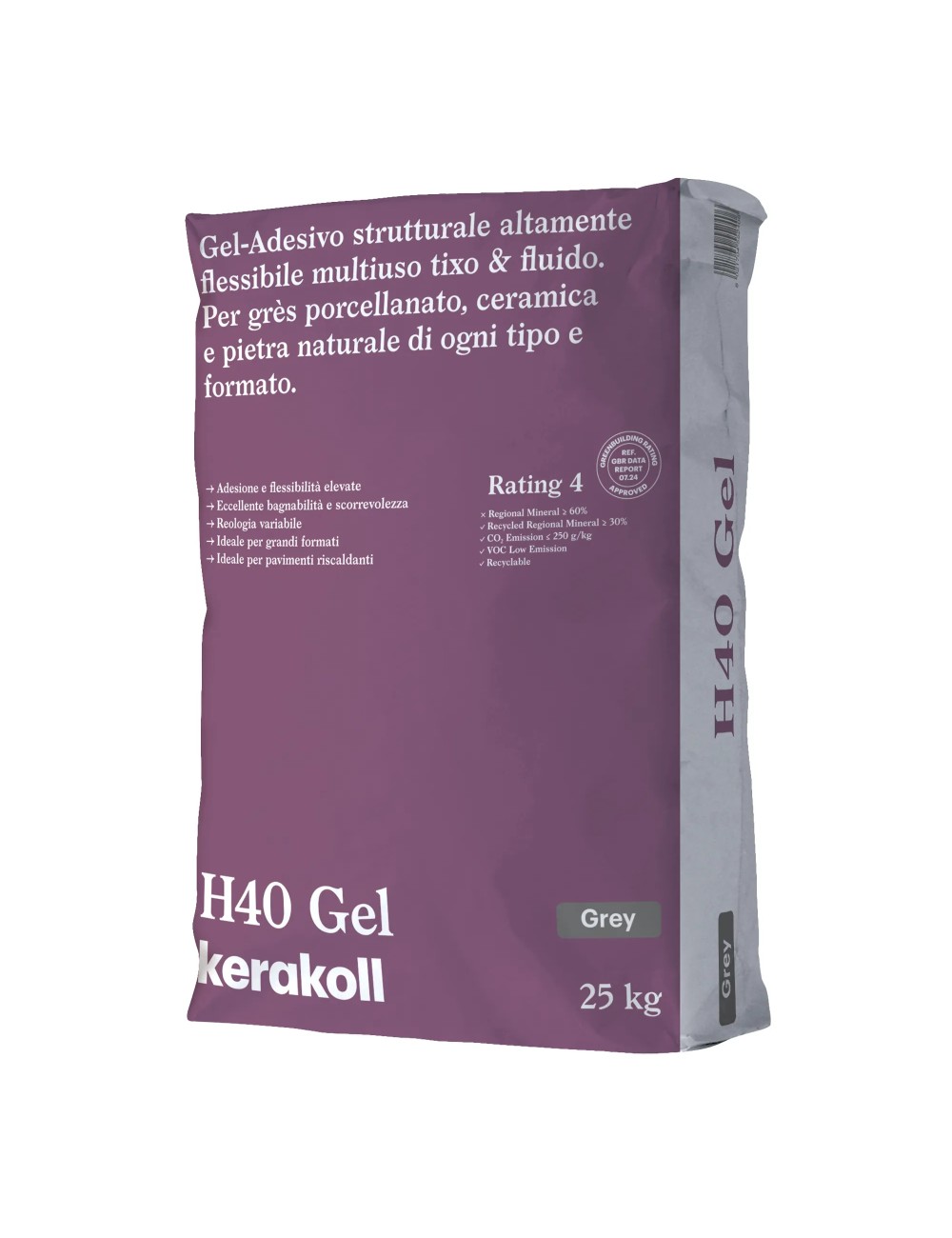 H40 GEL Kerakoll / 25 kg / BIANCO