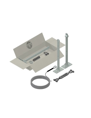 Linea vita ( in kit ) / h 600 mm. / zincato /  16 metri / base piana