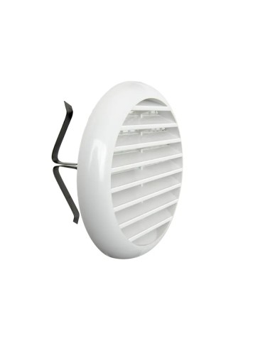 Griglia di ventilazione aerazione / diametro 106 mm./  plastica bianca