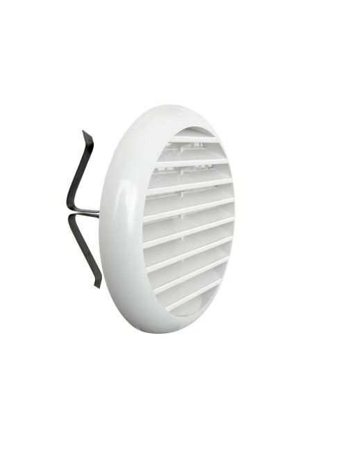 Griglia di ventilazione aerazione / diametro 106 mm./  plastica bianca