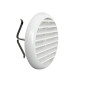 Griglia di ventilazione aerazione / diametro 106 mm./  plastica bianca