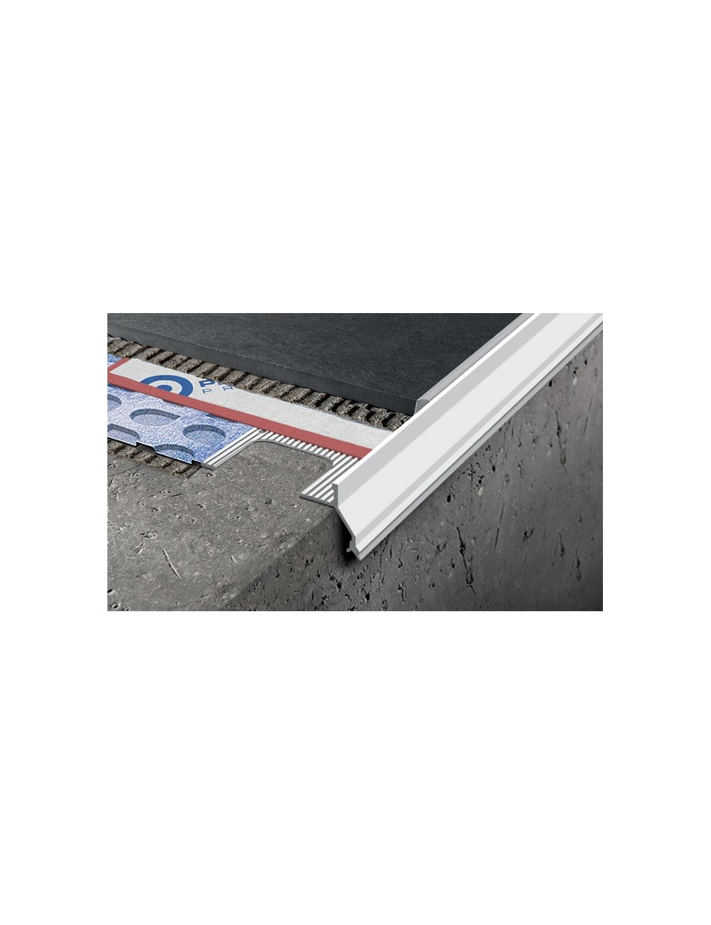 Proterrace ECO DRIP / Profilo gocciolatoio / Alluminio Bianco / 2,7 ml / H 40 mm / SP 10 mm