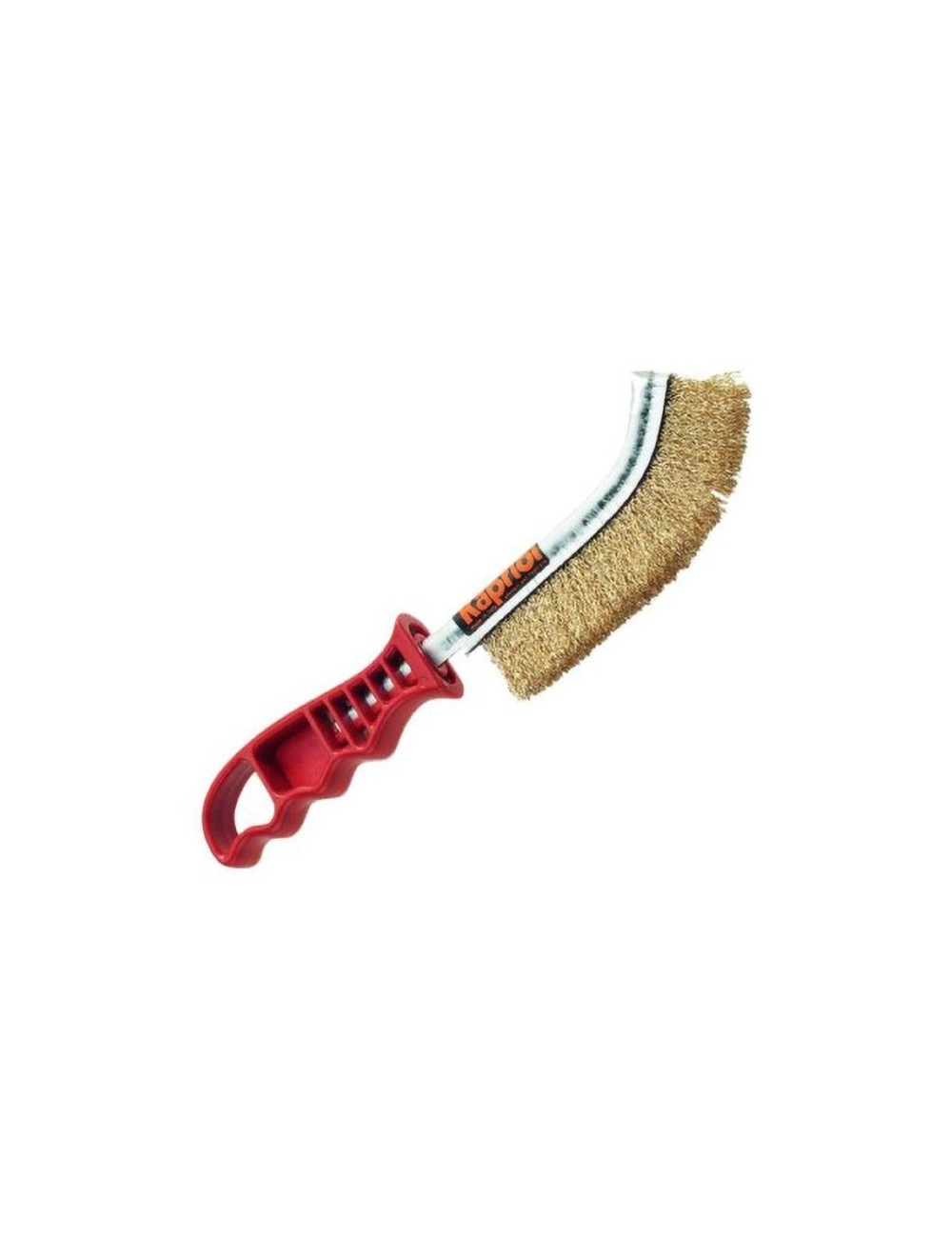 Spazzola hobby curva ottonata