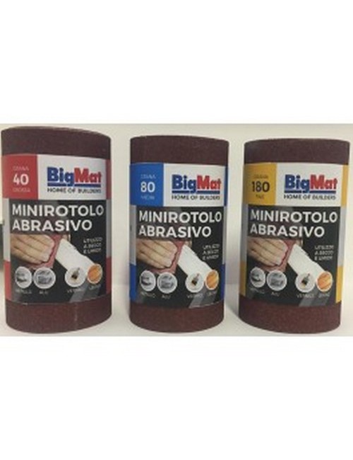 Carta abrasiva BIGMAT / gr.120 /  rotoli da 5mt