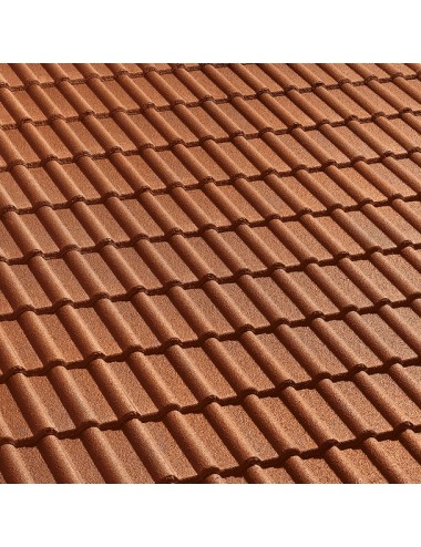 Tegola wierer cemento / doppia romana / rossa granigliata