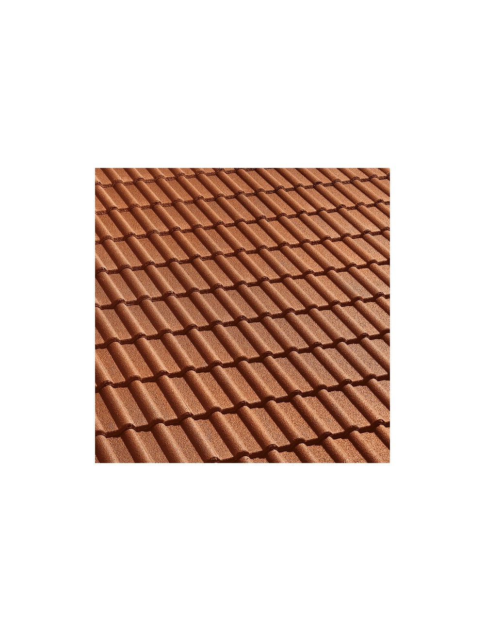 Tegola wierer cemento / doppia romana / rossa granigliata