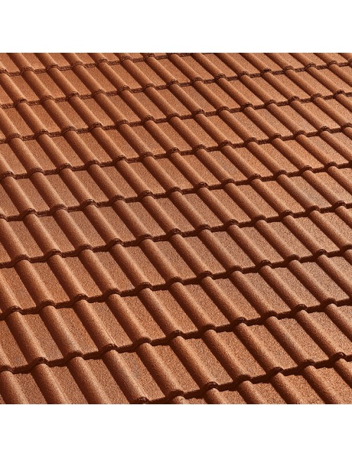 Tegola wierer cemento / doppia romana / rossa granigliata