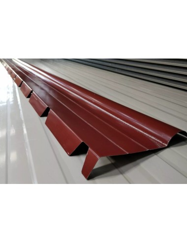 Colmo Semicolmo Sagomato / Rosso / 3 ml / per Grecata Eurocinque Lattonedil