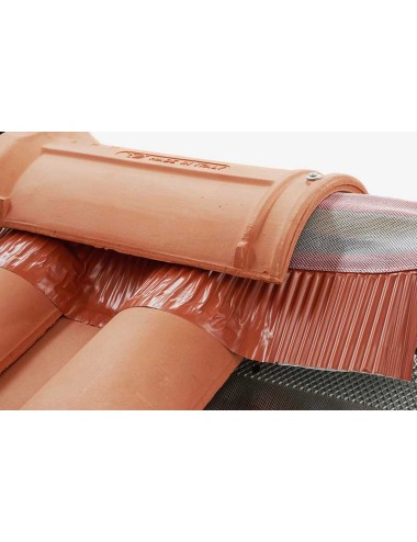 Sottocolmo a rotoli microtech 400/50 rosso tegola / adesivo butilico da 5cm