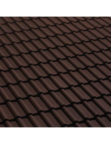 Tegola wierer cemento doppia romana testa di moro granulata