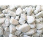 Ciottolo bianco carrara 25-40 mm.   sacchi 25 kg.