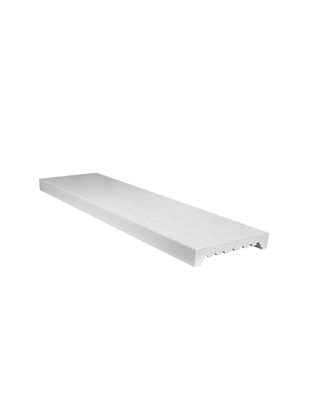 Coprimuro in cemento / superlevigato / 14,5x100 / bianco roccia