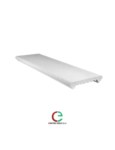 Coprimuro in cemento / superlevigato /  11,5x100 /  bianco roccia