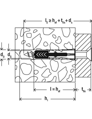 Tassello in nylon duopower 10 s fischer