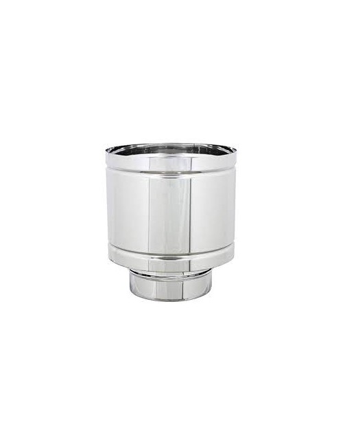 Terminale fumaiolo 4 venti coib.d.80 inox aisi 316l