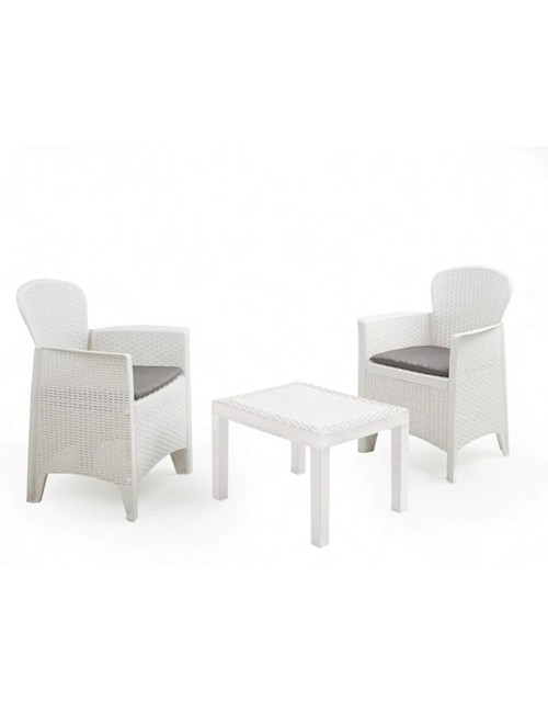 Salottini arredo giardino /  akita / bianco e antracite