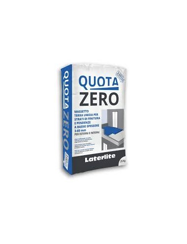 Quotazero laterlite 25 kg.massetto basso spessore