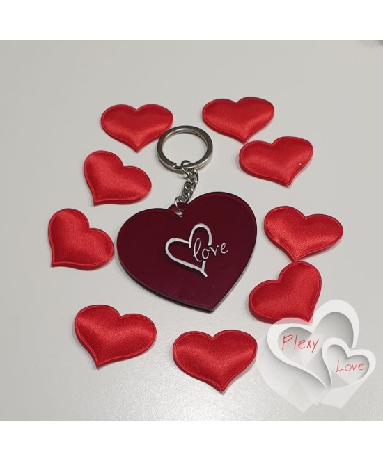 Portachiavi rosso San Valentino