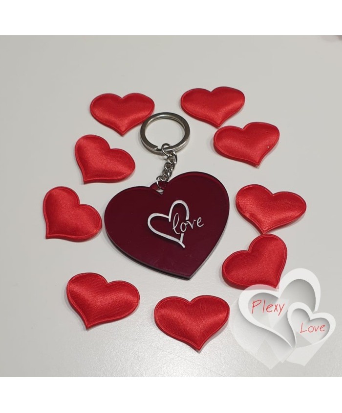 Portachiavi rosso San Valentino