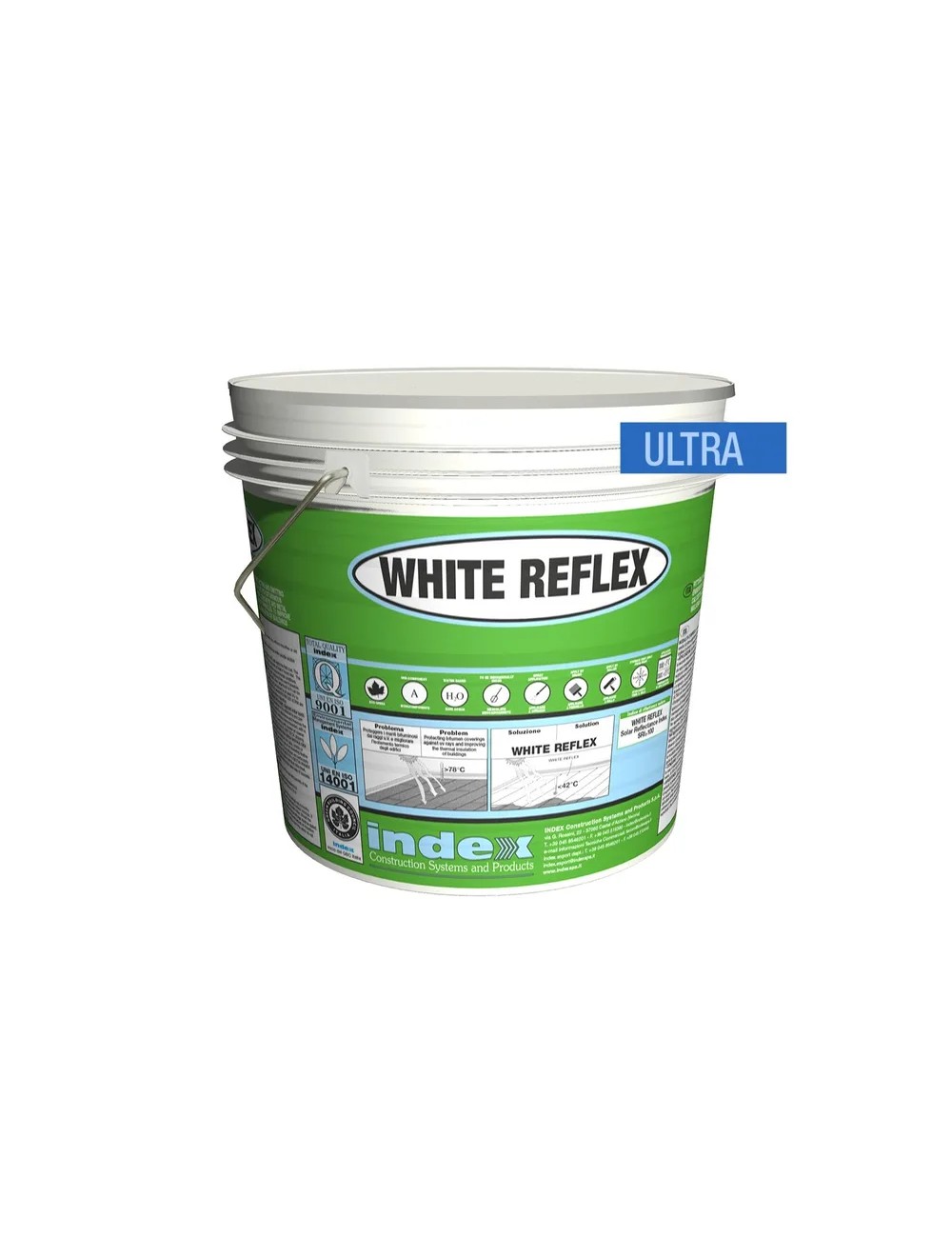 Index White Reflex ultra / Pittura per Guaine / 20 kg