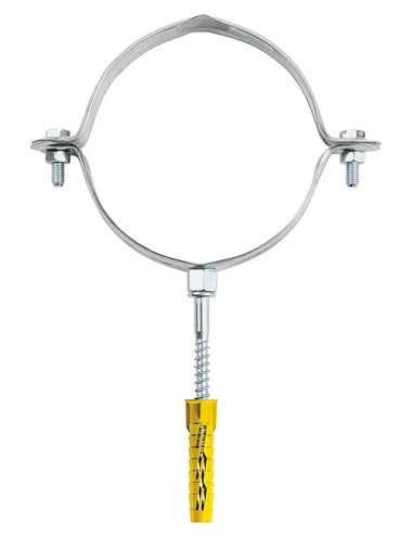 Collare per pluviali zincato diametro 80(buste da 2 pz)