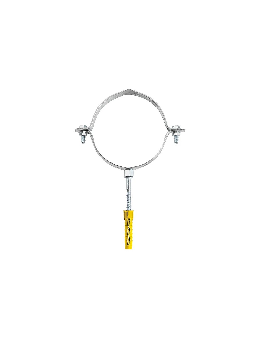 Collare per pluviali zincato diametro 80(buste da 2 pz)