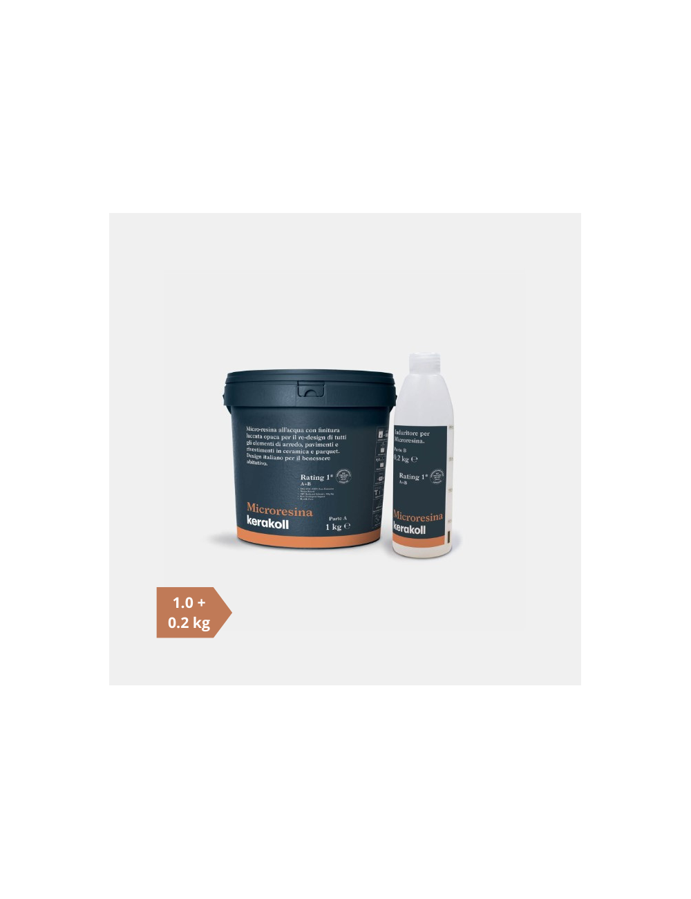 Microresina Kerakoll / 0.9 kg (parte A) + 0.2 kg (parte B)
