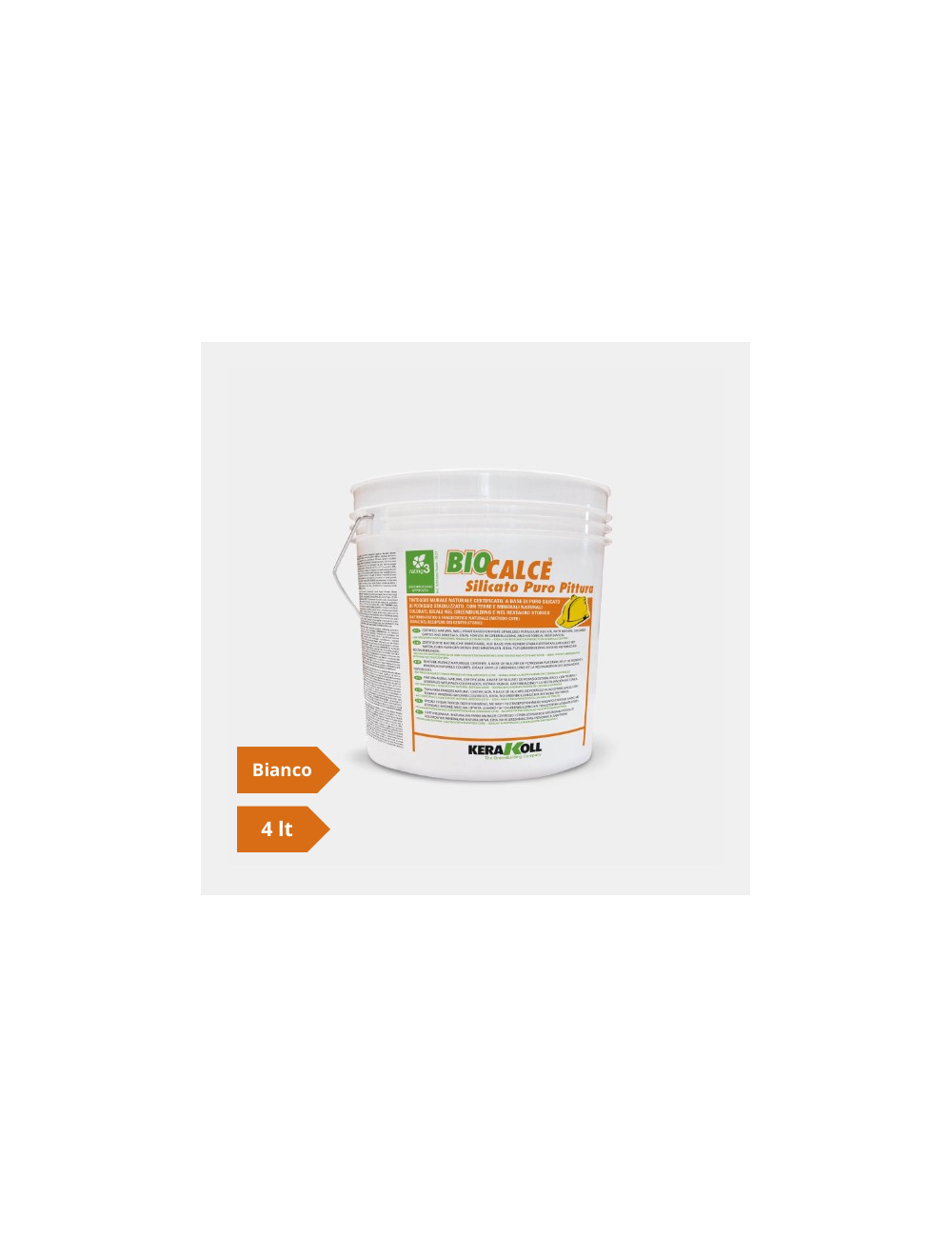 Biocalce Silicato Puro Pittura / Bianco / 4 lt