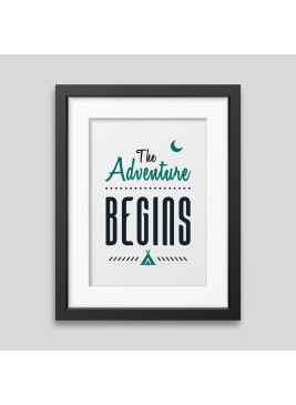 The adventure begins Framed poster
