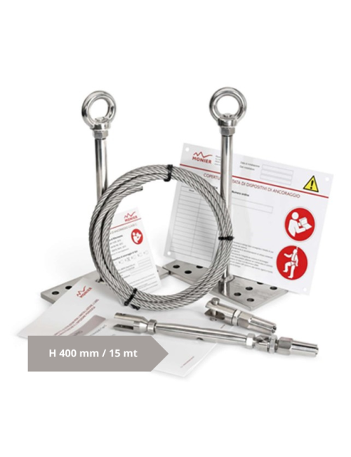 Vitasafe Kit Lineavita Monier / H.400 / 15m / Base Piana