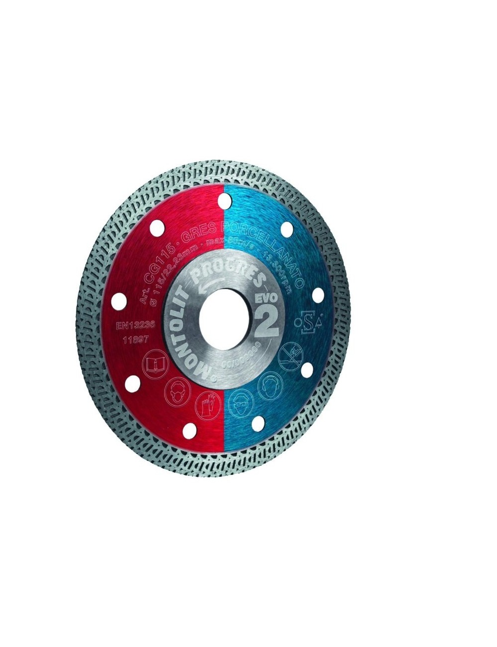 Disco Diamantato Cermont Montolit / Ø 115 / Red Line Progres